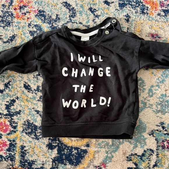 H&M Baby Girls Crewneck Sweatshirts Size 9 Months - Picture 4 of 8